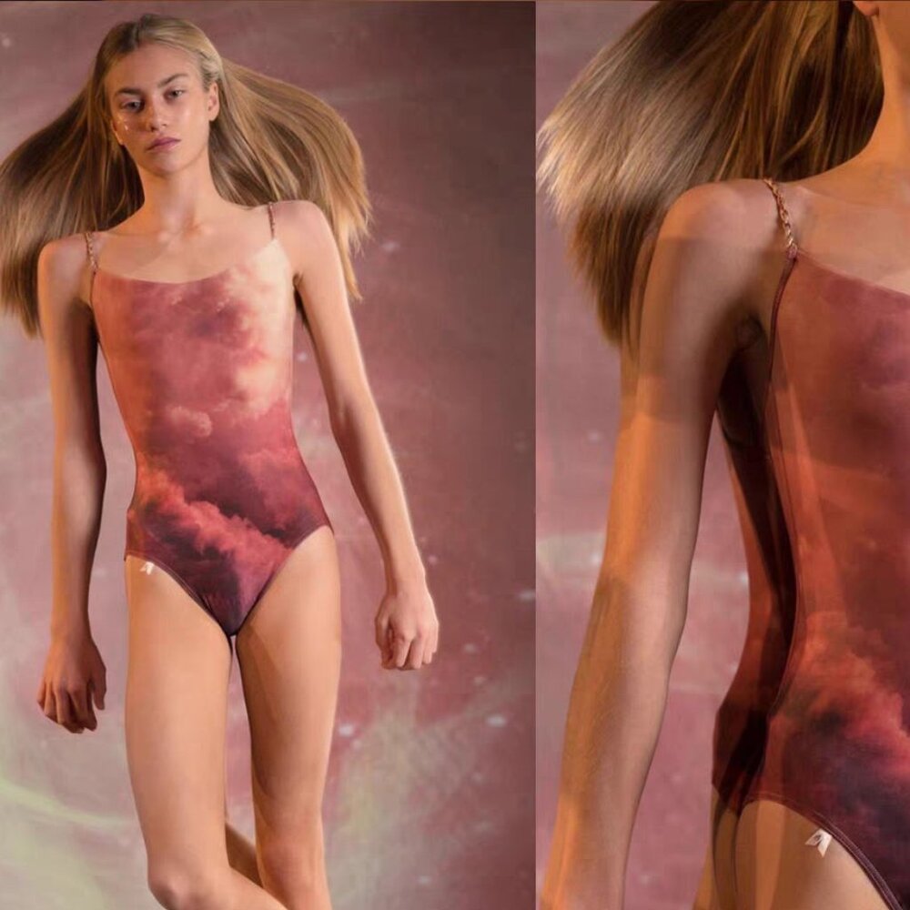 Just a corpse JAC Cloudy Sunset Camisole Leotard Size M